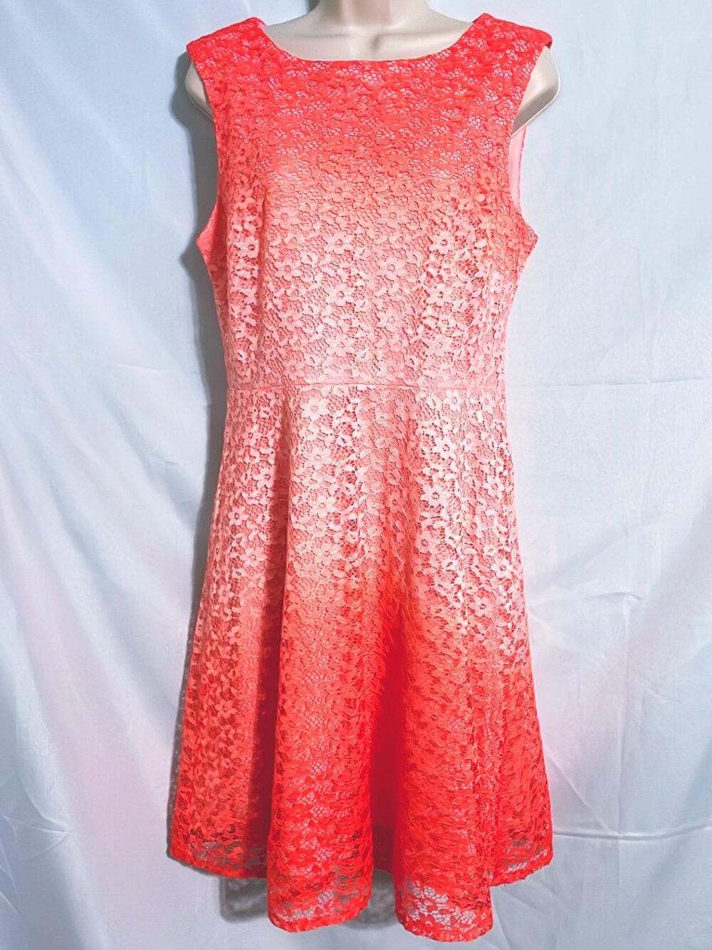 Covington Cute Coral Sleeveless Dress Size 10